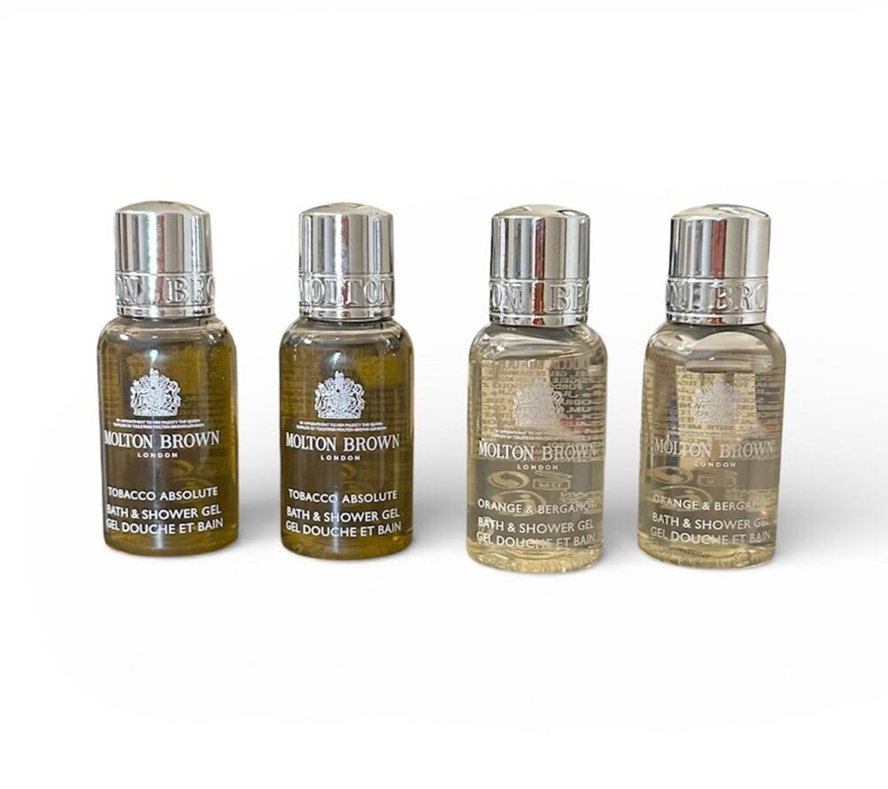 Molton Brown 4x Tobacco Absolute Orange Bergamot Bath & Shower Gel NEW